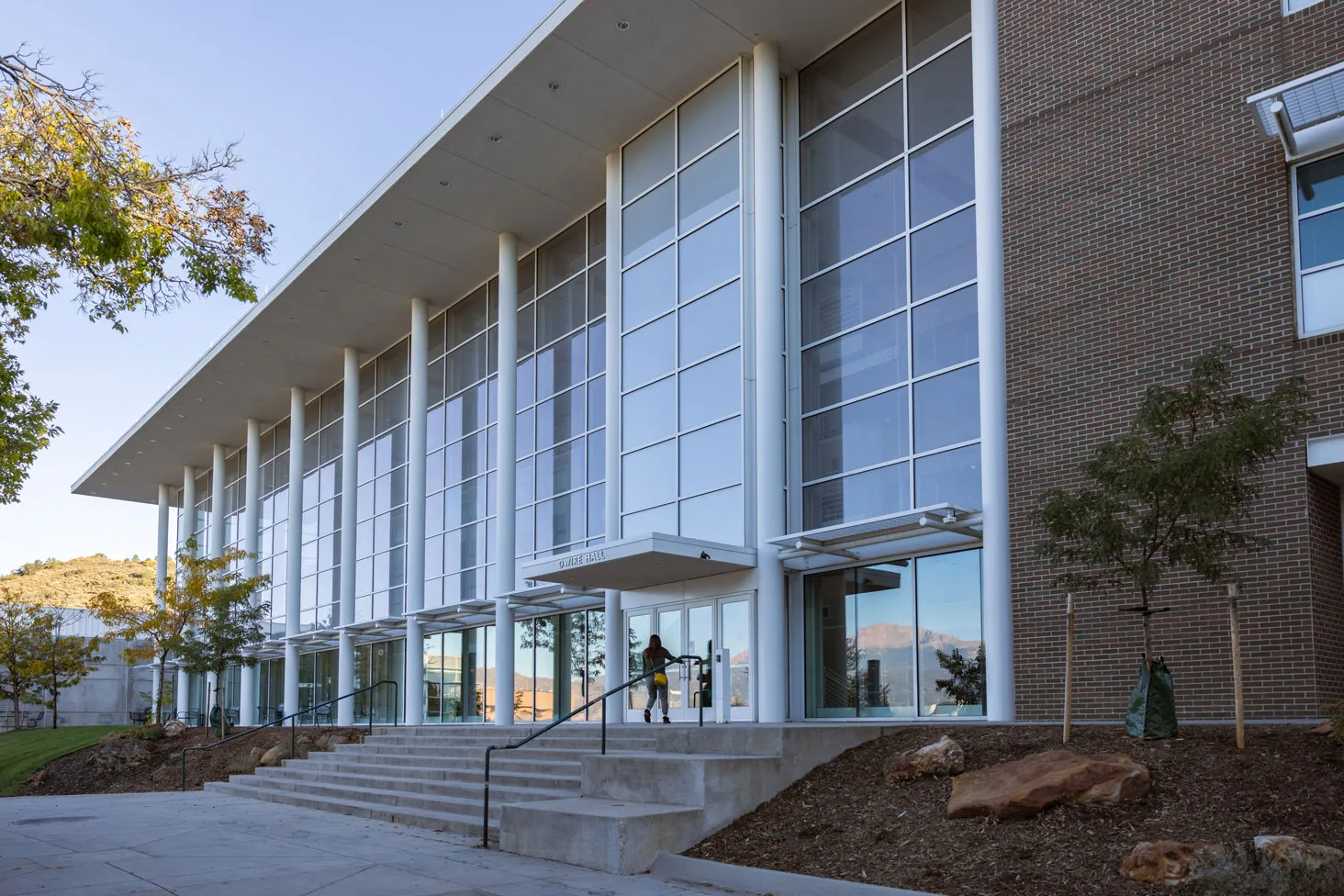 entrance to dwire hall